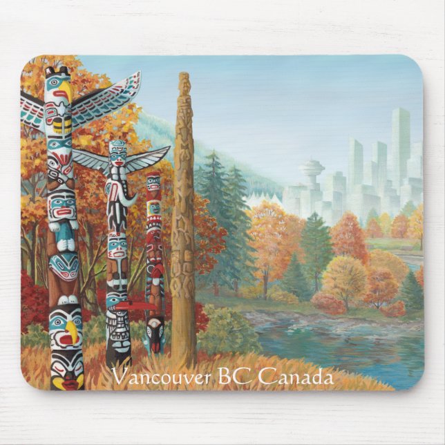 Vancouver Mousepad Souvenir Vancouver Kanada-gåvor Musmatta (Framsidan)