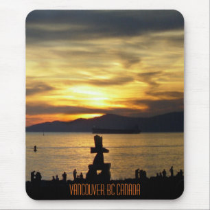 Vancouver Mousepad Souvenir Vancouver Sunset Gifts Musmatta