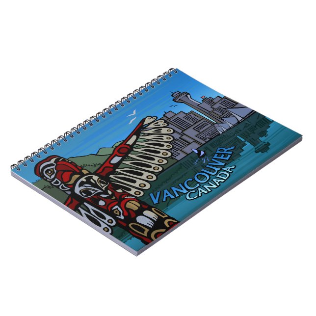 Vancouver Notebook Landmark Souvenir Journal Anteckningsbok (Vänstra Sidan)