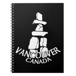 Vancouver Notebook Landmark Souvenir Journal Anteckningsbok Med Spiral