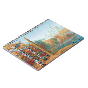 Vancouver Notebook Totem Pole Art Journal & Bokar Anteckningsbok Med Spiral