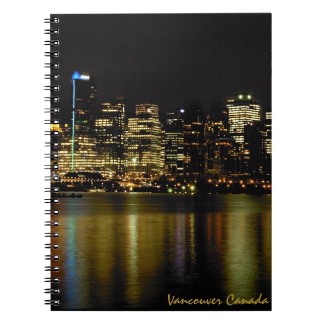 Vancouver Notebook Vancouver Souvenir Sketch Pad Anteckningsbok (Framsidan)