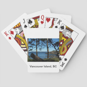 Vancouver ö som leker kort spelkort