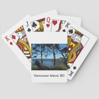 Vancouver ö som leker kort spelkort