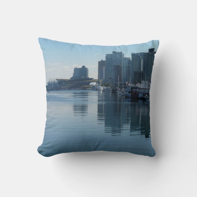 Vancouver Pillow Personlig Vancouver Harbour Kudde (Framsida)
