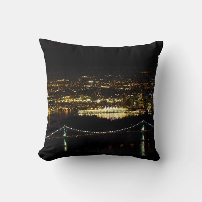 Vancouver Pillow Personlig Vancouver Souvenirs Kudde (Framsida)