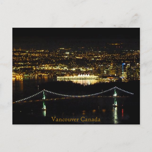 Vancouver Postcard Lejon Grind Personlig Card Vykort (Framsida)