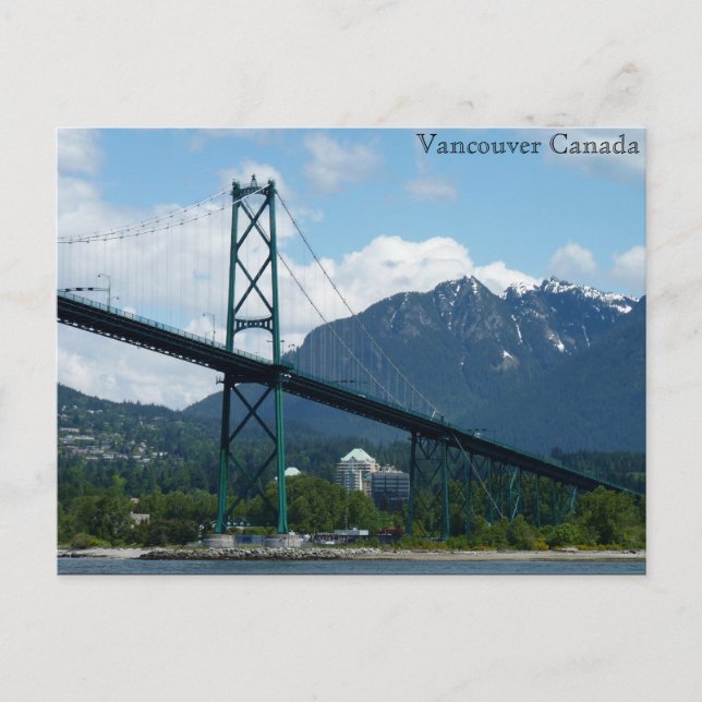 Vancouver Postcard Lejon Grind Personlig Card Vykort (Framsida)