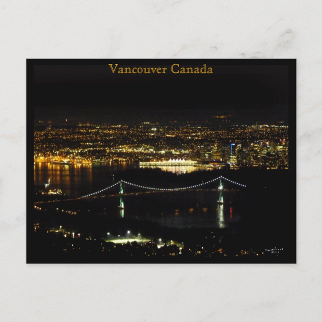 Vancouver Postcard Lejon Grind Personlig Card Vykort (Framsida)
