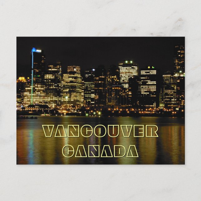 Vancouver Postcards Vancouver CItyscape Postkort Vykort (Framsida)