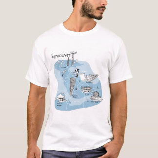 Vancouver Poster - blått T Shirt