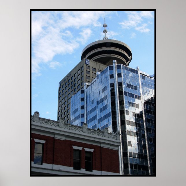 Vancouver Poster Skriv ut Vancouver Cityscape-utsk (Framsidan)