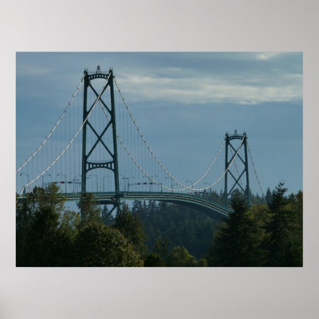 Vancouver Poster Skriv ut Vancouver Cityscape-utsk (Framsidan)