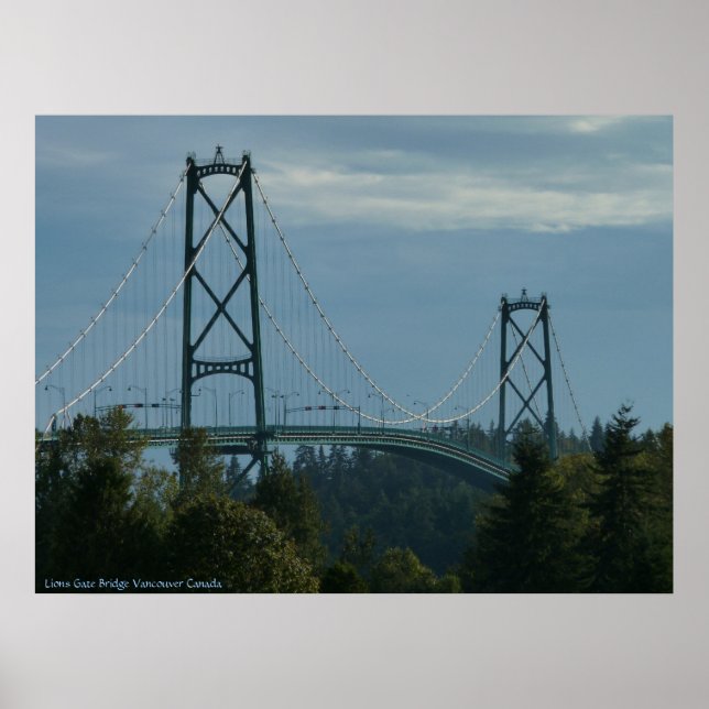 Vancouver Poster Skriv ut Vancouver Cityscape-utsk (Framsidan)