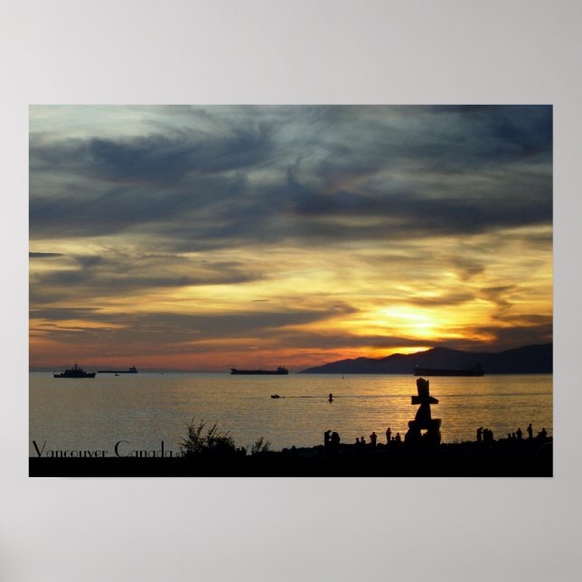 Vancouver Poster Vancouver-utskrift i engelska Bay (Framsidan)