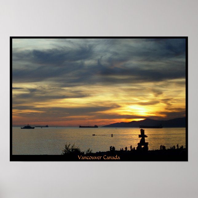 Vancouver Poster Vancouver-utskrift i engelska Bay (Framsidan)