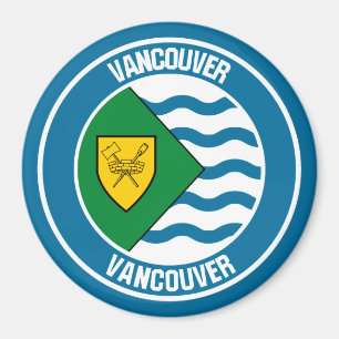 Vancouver Round Emblem Magnet