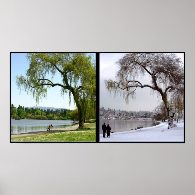 Vancouver Seasons Poster Print Canada Souvenir (Framsidan)