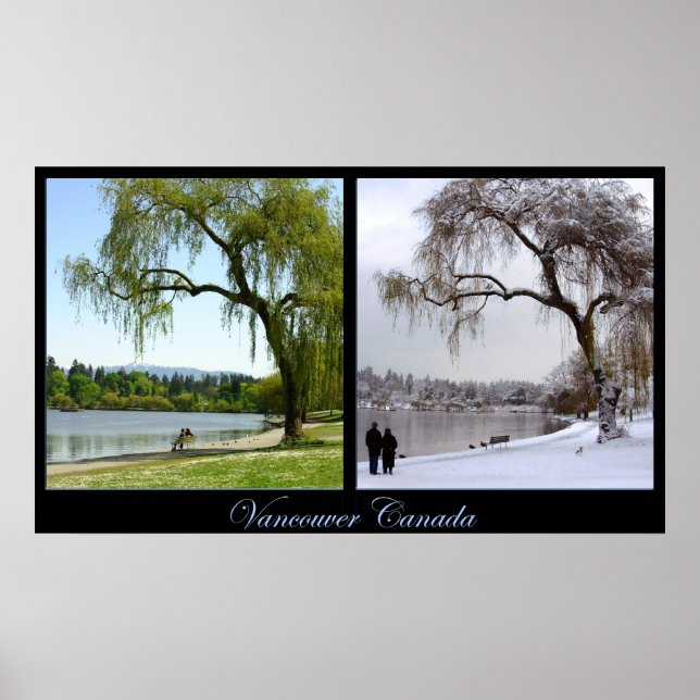 Vancouver Seasons Poster Print Canada Souvenir (Framsidan)