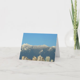 Vancouver Skyline-anteckningskort Tack Kort