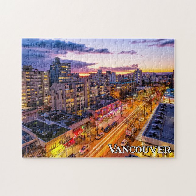Vancouver Skyline, British Columbia, Kanada Pussel (Horisontell)