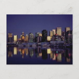 Vancouver skyline, British Columbia, Kanada Vykort