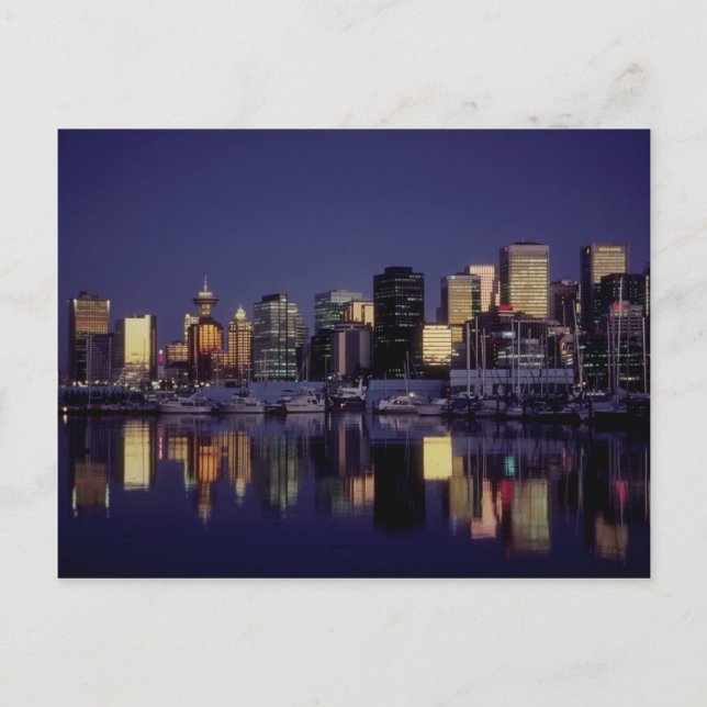 Vancouver skyline, British Columbia, Kanada Vykort (Framsida)