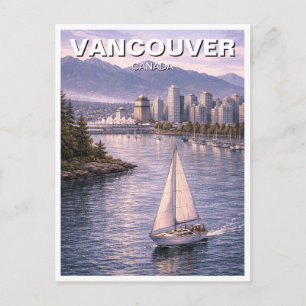 Vancouver Skyline Kanada Resa Vykort