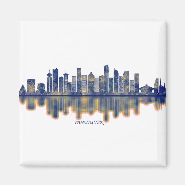 Vancouver Skyline Magnet (Framsidan)