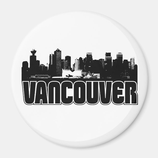 Vancouver Skyline Magnet (Framsidan)