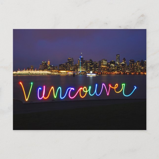 Vancouver Skyline Postcard Vykort (Framsida)