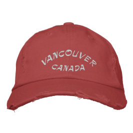 Vancouver Souvenir Baseball Cap Embroized Cap Broderad Keps