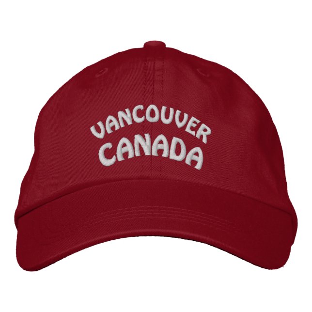 Vancouver Souvenir Baseball Cap Embroized Cap Broderad Keps (Framsida)