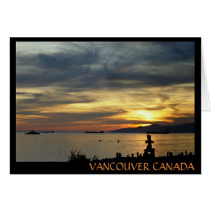 Vancouver Souvenir Cards Vancouver Landskapskort Hälsningskort