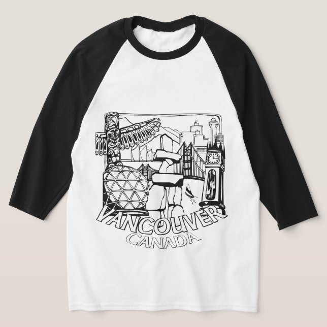 Vancouver Souvenir Dam Vancouver Jersey Tee (Laydown)