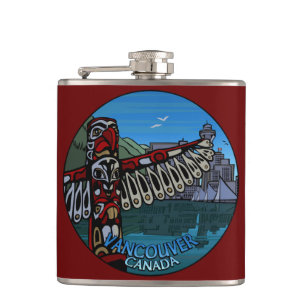 Vancouver Souvenir Flask 2 World Landmark Gifts Fickplunta