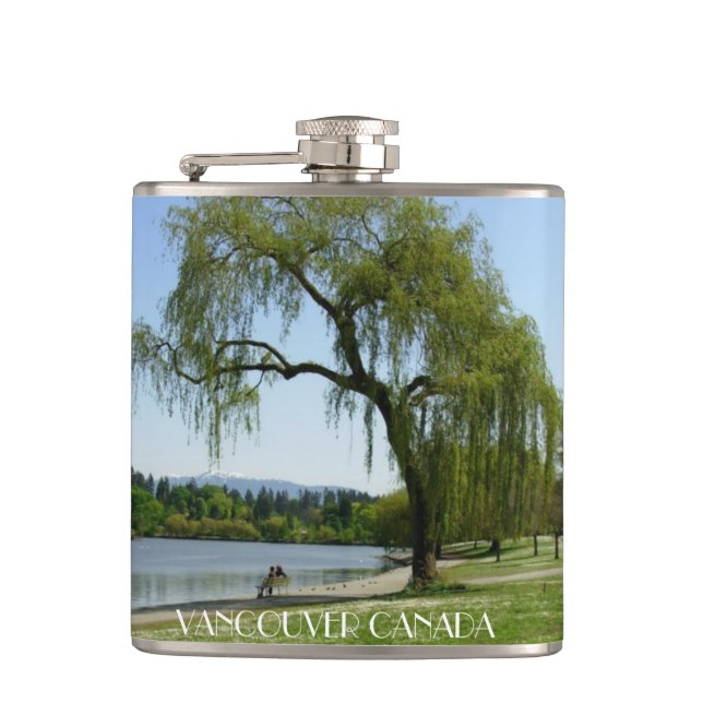 Vancouver Souvenir Flask Anpassningsbar Vancouver  Fickplunta (Framsidan)