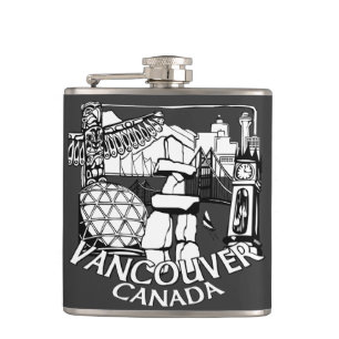 Vancouver Souvenir Flask Vancouver Landmark Gifts Fickplunta