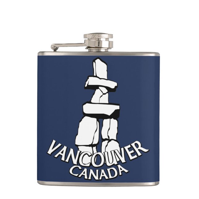 Vancouver Souvenir Flask Vancouver Landmark Gifts Fickplunta (Framsidan)