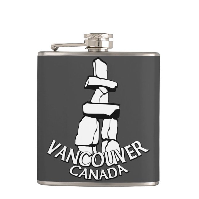 Vancouver Souvenir Flask Vancouver Landmark Gifts Fickplunta (Framsidan)
