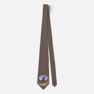 Vancouver Souvenir Gastown Tie Landmark Art Tie Slips