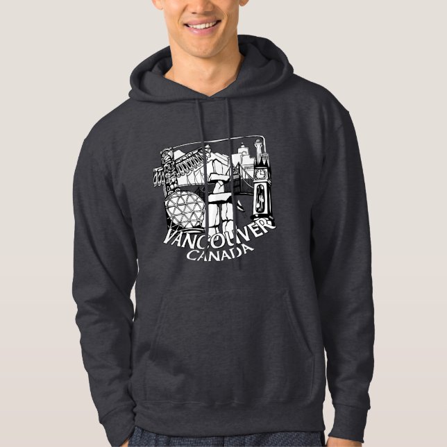 Vancouver Souvenir Hoodie Vancouver Kanada Hoodies (Framsida)