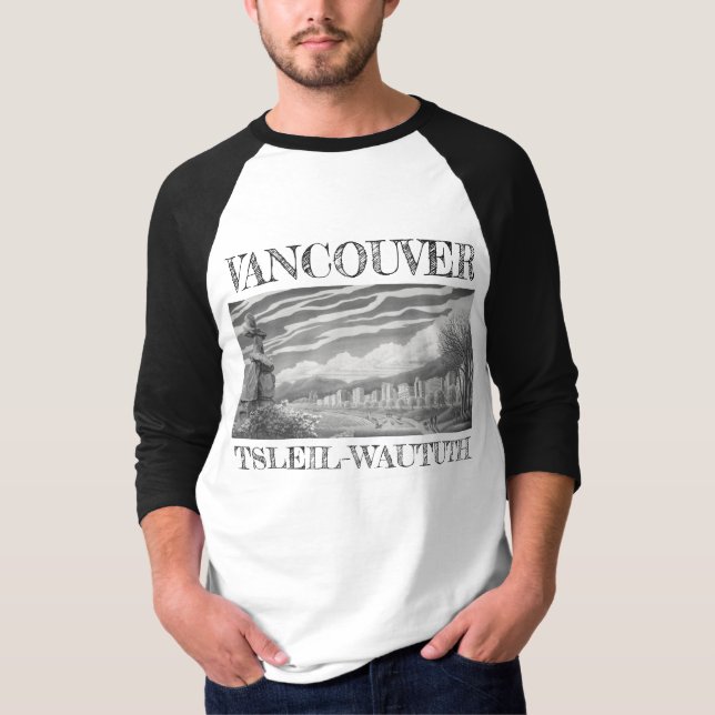 Vancouver Souvenir Jersey Vancouver Art Shirt T (Framsida)