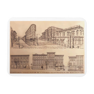 Vancouver Souvenir Magnet Gastown Landmark Gift
