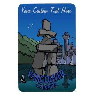Vancouver Souvenir Magnet Personlig Totem Gift