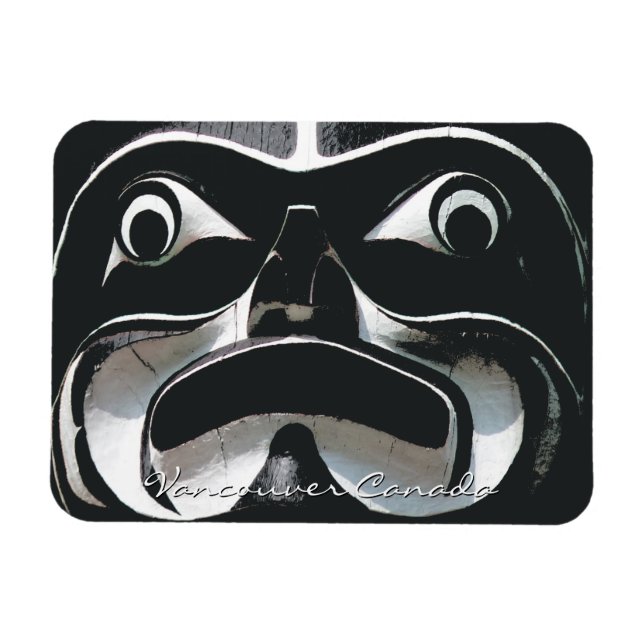 Vancouver Souvenir Magnet Totem Pole Landmark Gift (Horisontell)