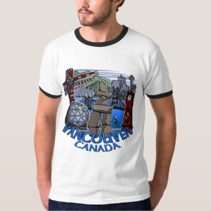 Vancouver Souvenir Manar-shirt Landmark Art Tees T Shirt