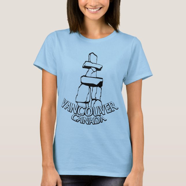 Vancouver Souvenir Organic T-shirt Canada Tee (Framsida)