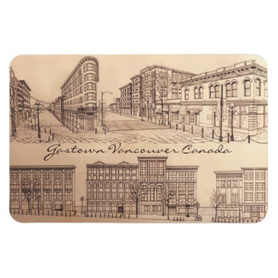 Vancouver Souvenir Personlig Magnet Gastown