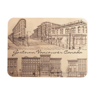 Vancouver Souvenir Personlig Magnet Gastown